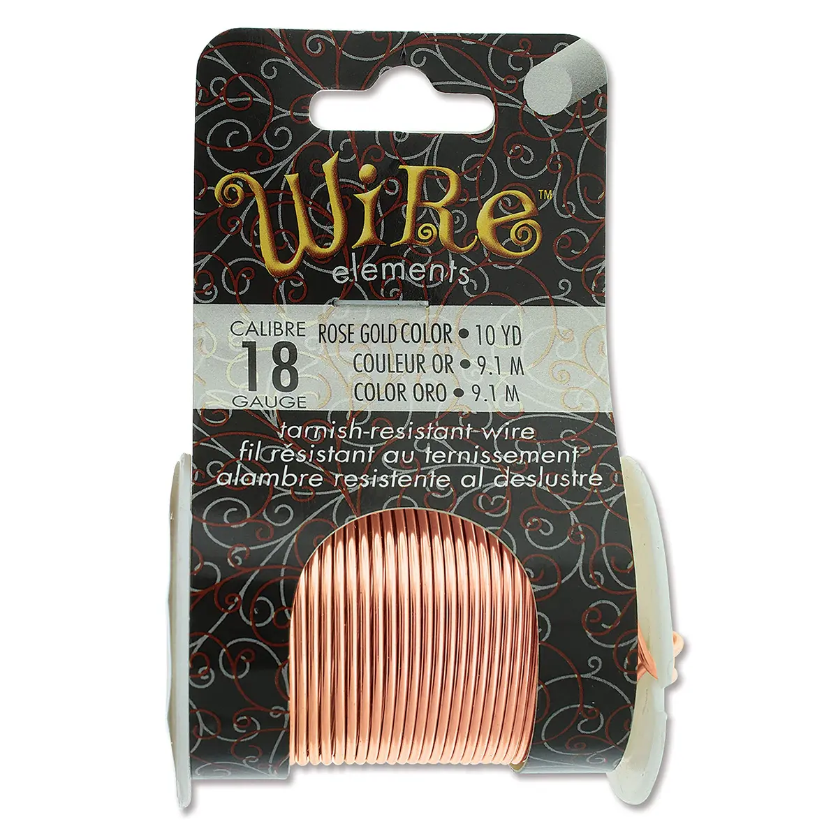 The Beadsmith Copper Jewelry Wire 18 Gauge Rose Gold 10 Yd | Tarnish-Resistant, Lead & Nickel Free - view 7