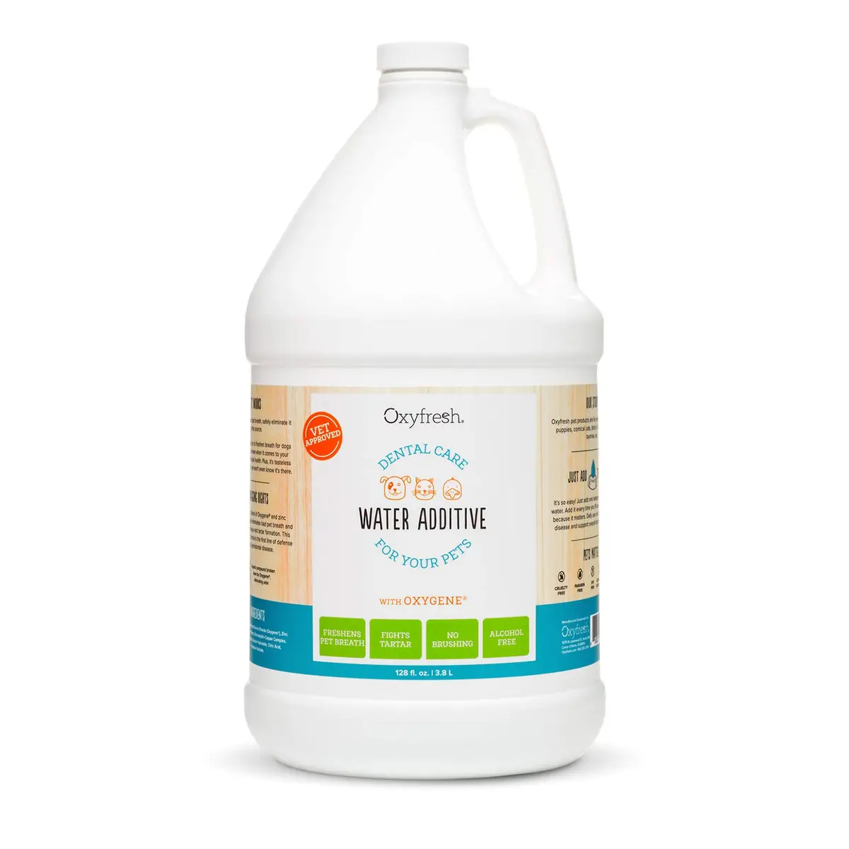 Oxyfresh Pet Dental Water Additive – No Brushing | Safe, Tasteless, Odorless Dental Care Solution for Cats & Dogs - main product image