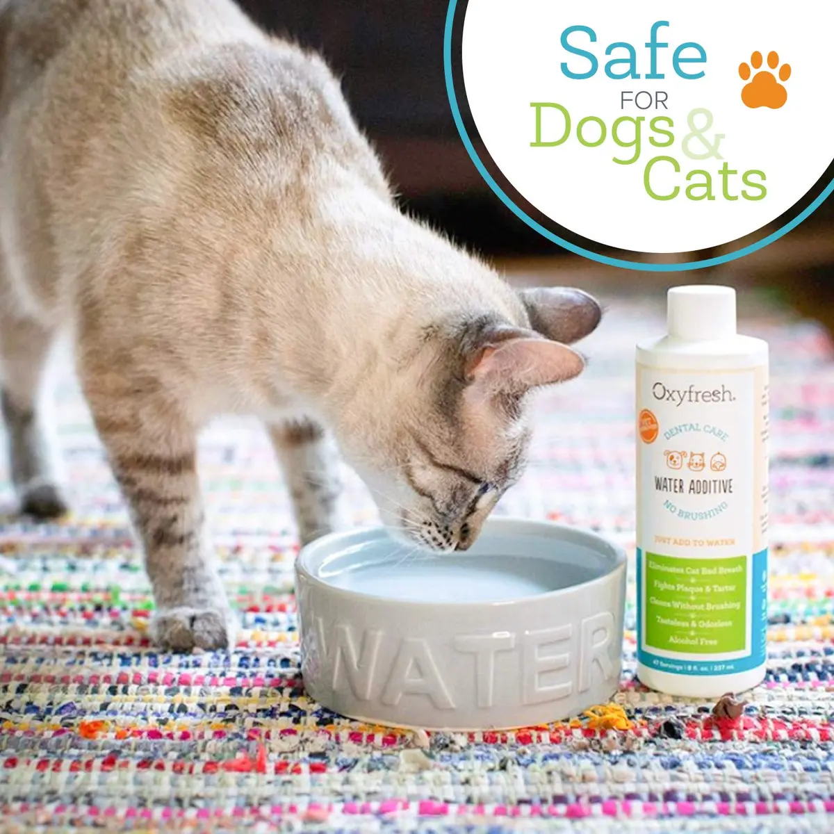 Oxyfresh Pet Dental Water Additive – No Brushing | Safe, Tasteless, Odorless Dental Care Solution for Cats & Dogs - view 3