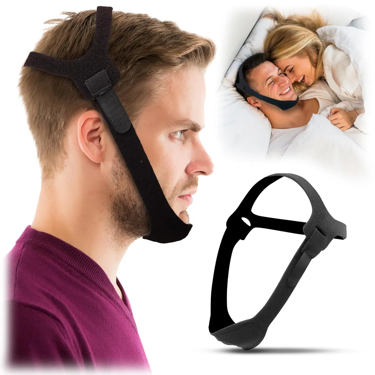 Atavyst Chin Strap for CPAP Users and Sleeping | Anti Snoring Devices for Comfortable Sleep - main product image