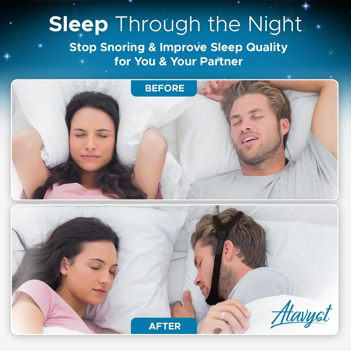Atavyst Chin Strap for CPAP Users and Sleeping | Anti Snoring Devices for Comfortable Sleep - view 2