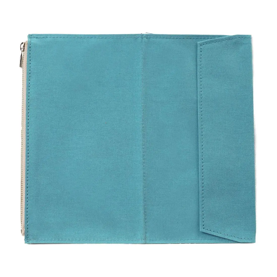Moterm Canvas Zipper Pocket Insert Pouch for Travelers Notebook | Organizer & Card Holder (Standard Size Skyblue) - view 3