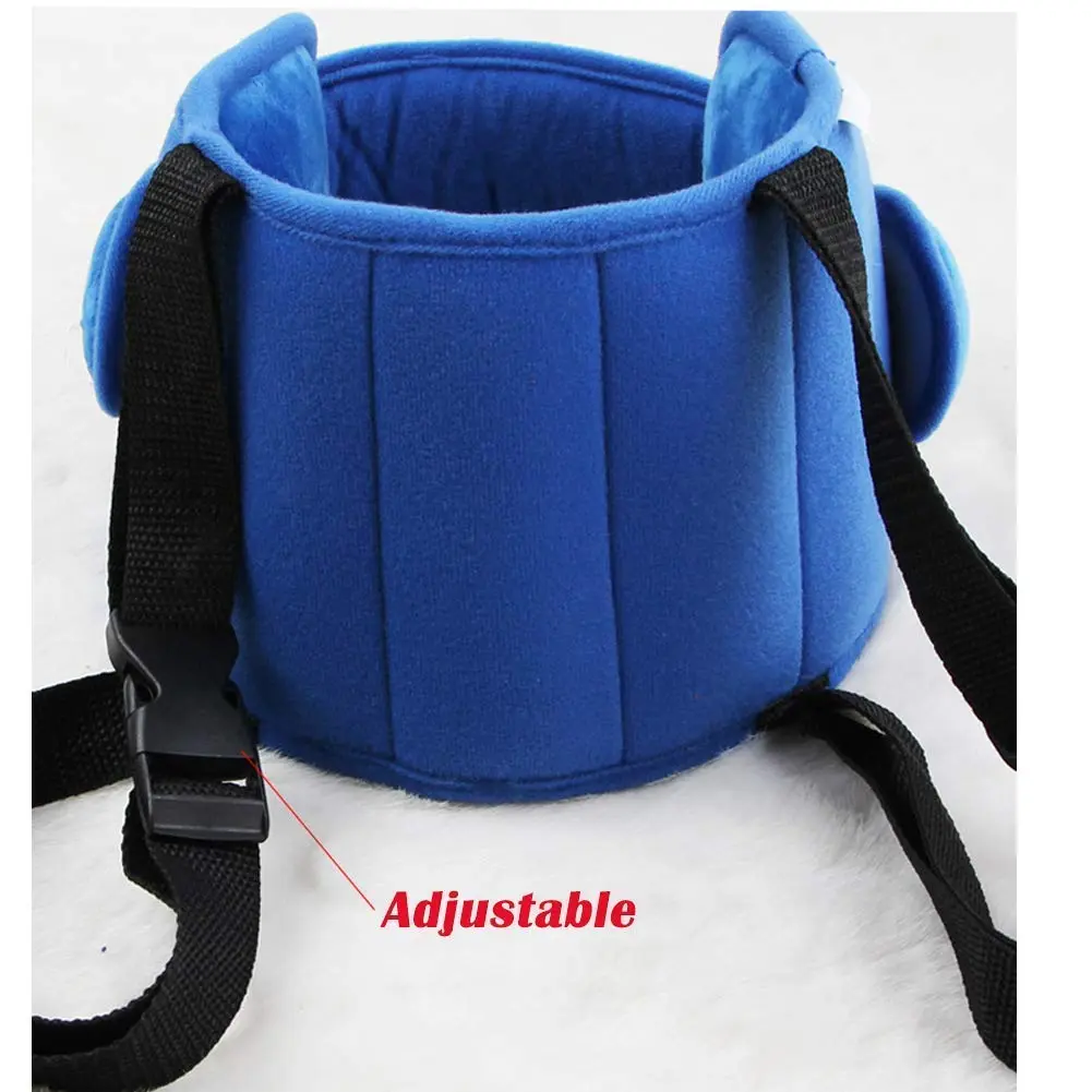 LETTON Adjustable Toddler Car Seat Head Support Band, Infants and Baby Head Support Blue 15.6 cm (5.9 in) | Safety Neck Relief for Travel - view 6