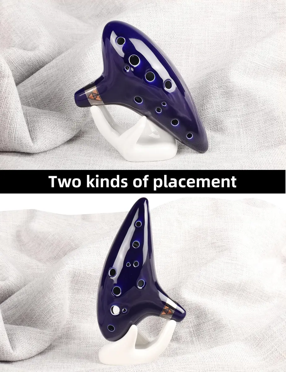 Mr.Power 12-Hole Alto C Ocarina Flute | 16 cm (6.3 inches) Ceramic Instrument for Beginners and Zelda Fans - view 4