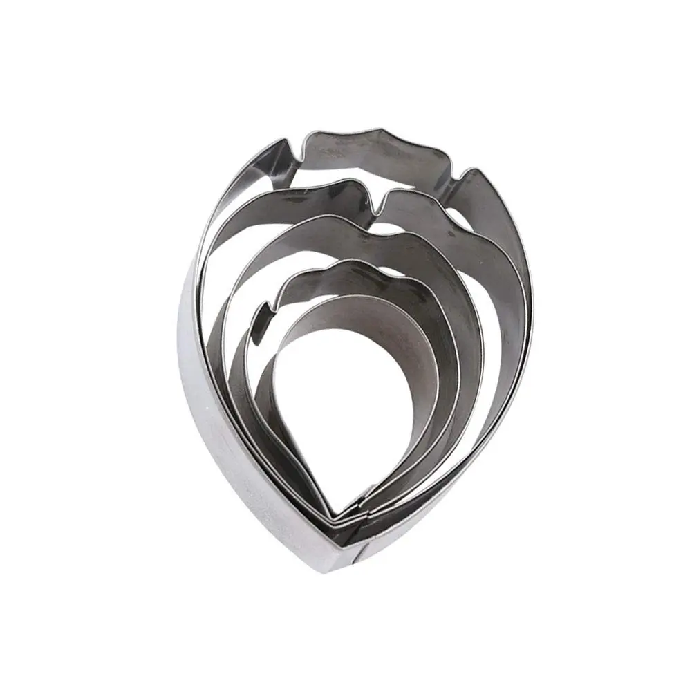 KALAIEN 5pcs Stainless Steel Peony Cutter & Silicone Mold | Fondant Flower Tool for Cake Decor - view 9