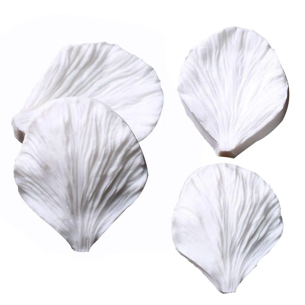 KALAIEN 5pcs Stainless Steel Peony Cutter & Silicone Mold | Fondant Flower Tool for Cake Decor - view 3