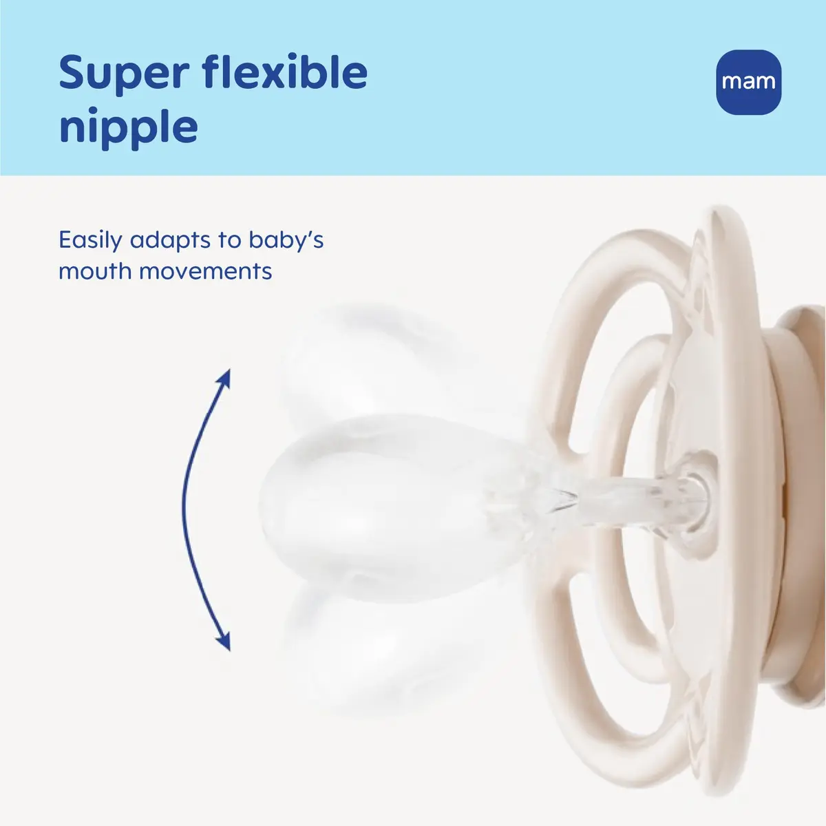 MAM Perfect Baby Pacifier 16+ Months, Extra Thin Nipple, 2 Count | Developed with Orthodontists & Pediatric Dentists - view 3
