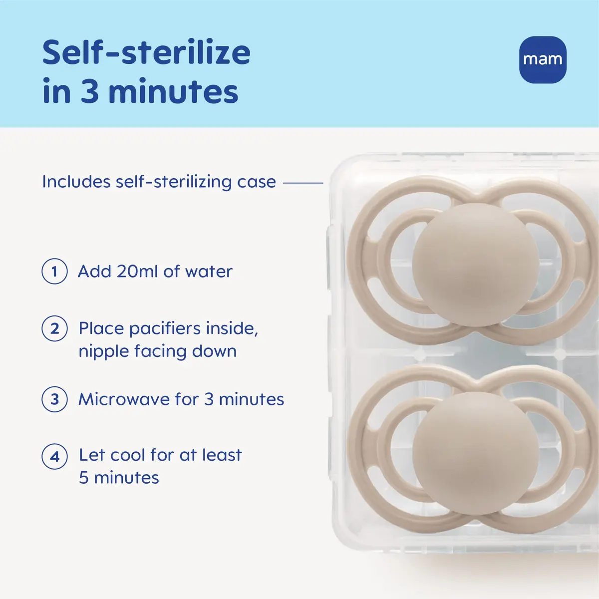 MAM Perfect Baby Pacifier 16+ Months, Extra Thin Nipple, 2 Count | Developed with Orthodontists & Pediatric Dentists - view 4