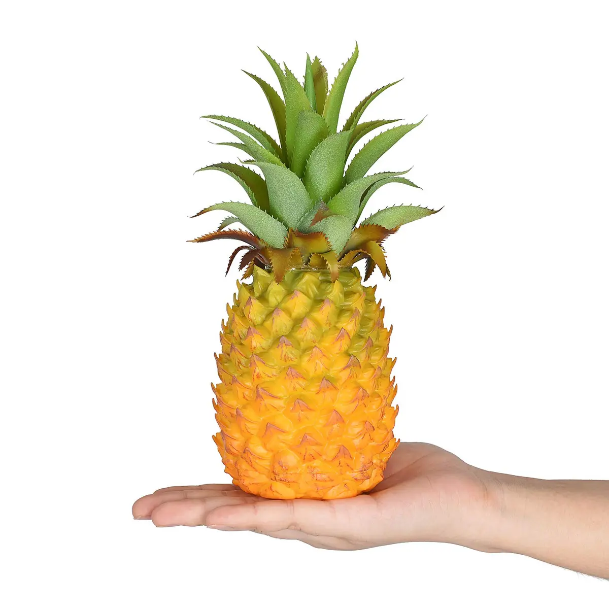 Lvydec Realistic Artificial Pineapple Decoration 21 cm (8.2") | Lifelike Plastic Fruit for Home & Party - view 5