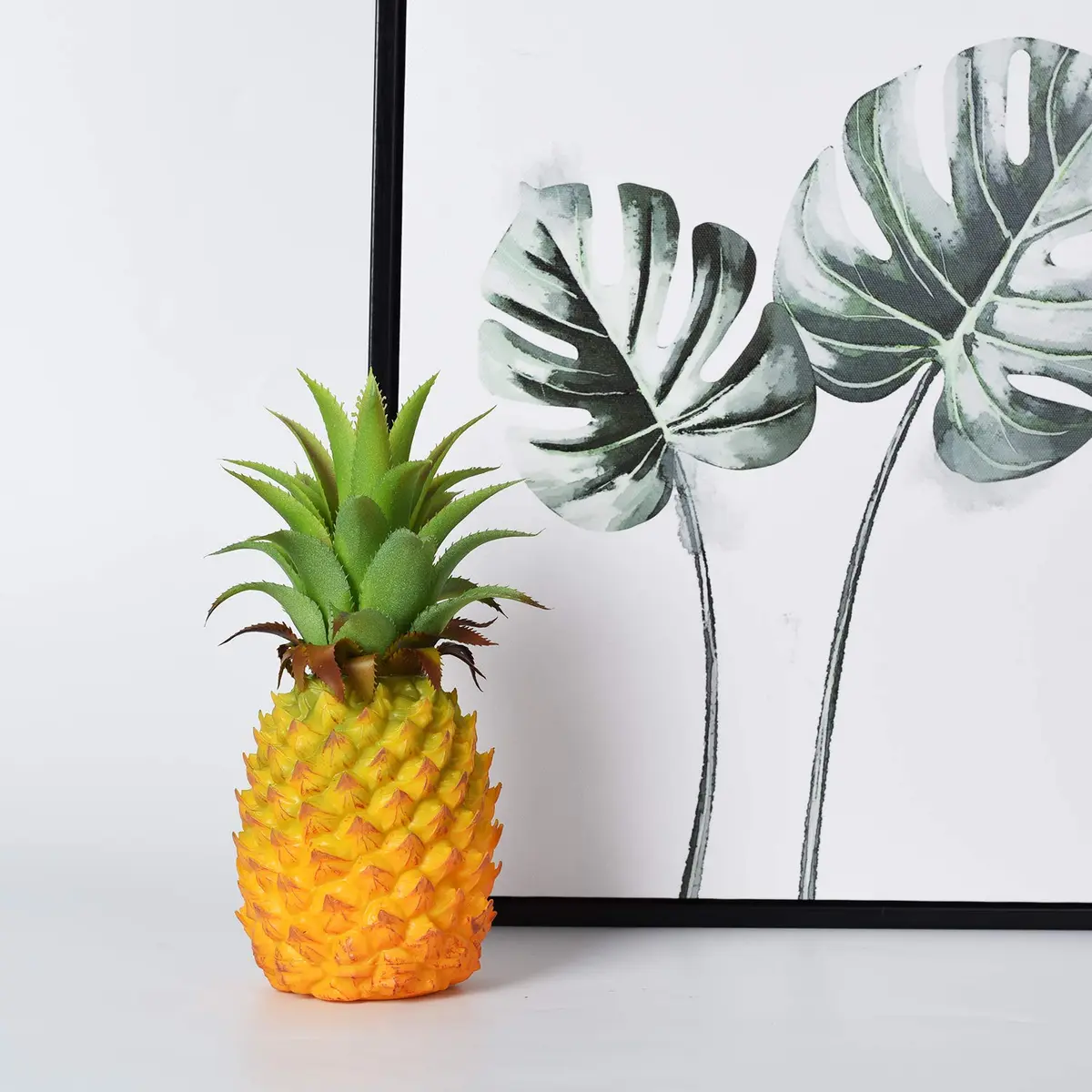 Lvydec Realistic Artificial Pineapple Decoration 21 cm (8.2") | Lifelike Plastic Fruit for Home & Party - view 6
