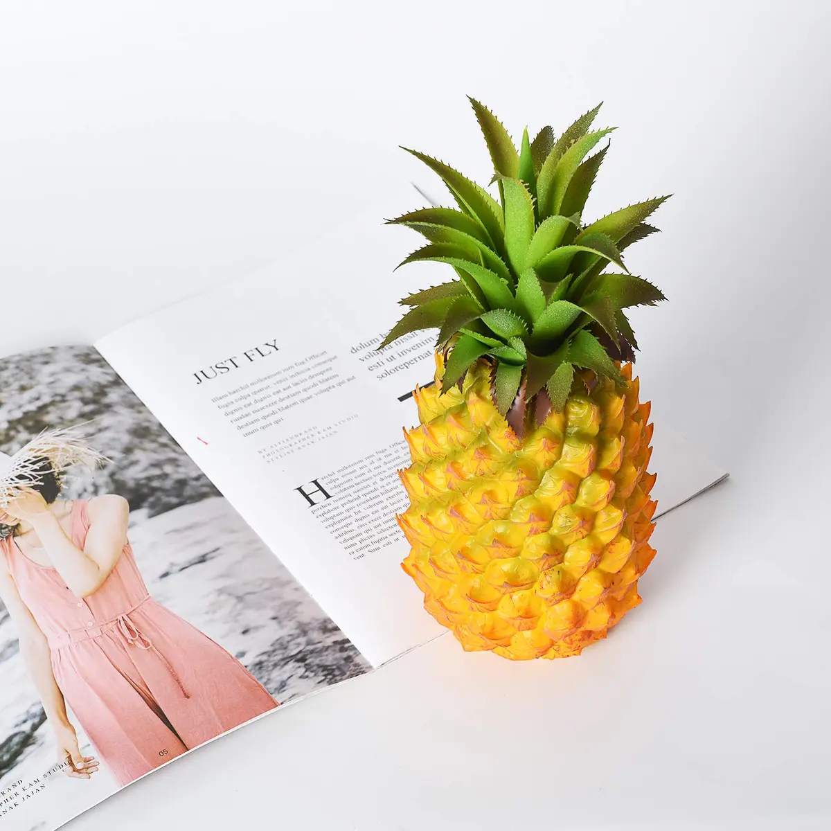 Lvydec Artificial Pineapple Realistic Fake Fruit 25.9cm (10.2") | Tropical Decor for Home & Party - view 2