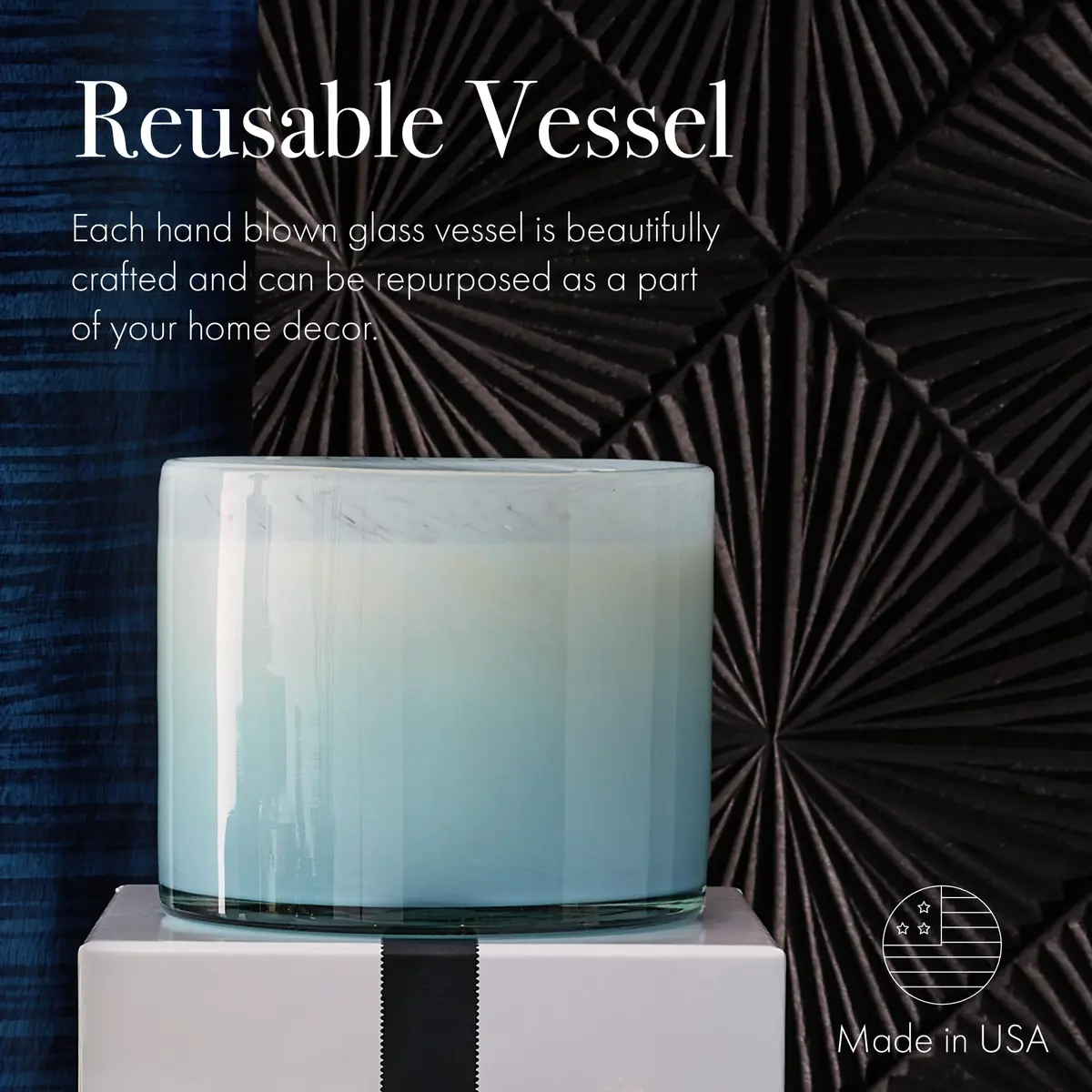 LAFCO NEW YORK 3-Wick Candle, Marine - 30 oz | Nautical Scent, Reusable Glass Vessel, Made in the USA - view 5