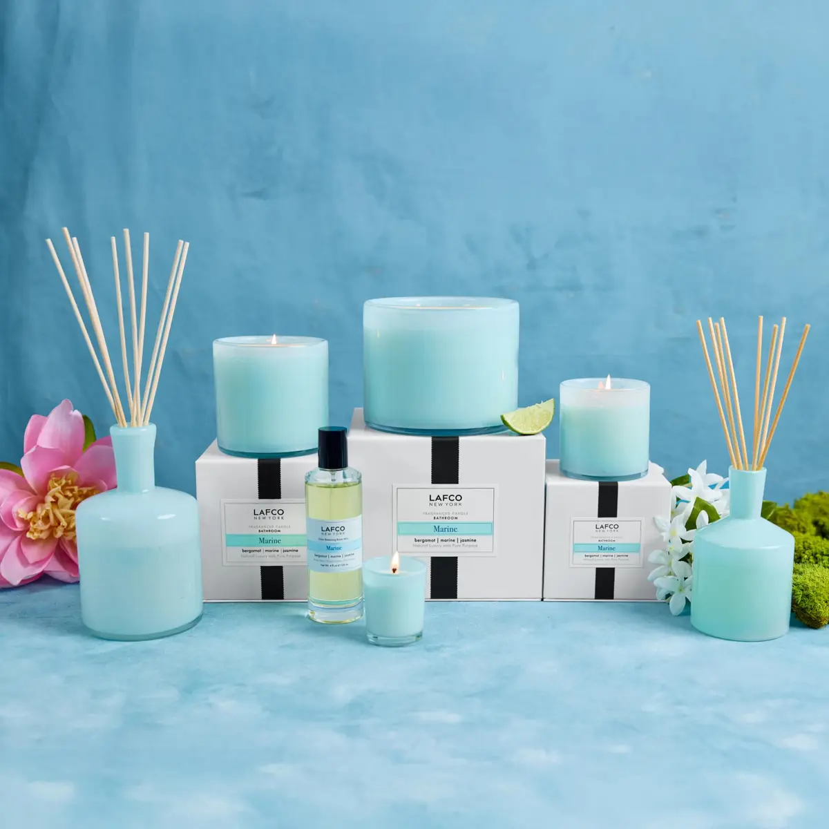 LAFCO NEW YORK 3-Wick Candle, Marine - 30 oz | Nautical Scent, Reusable Glass Vessel, Made in the USA - view 6