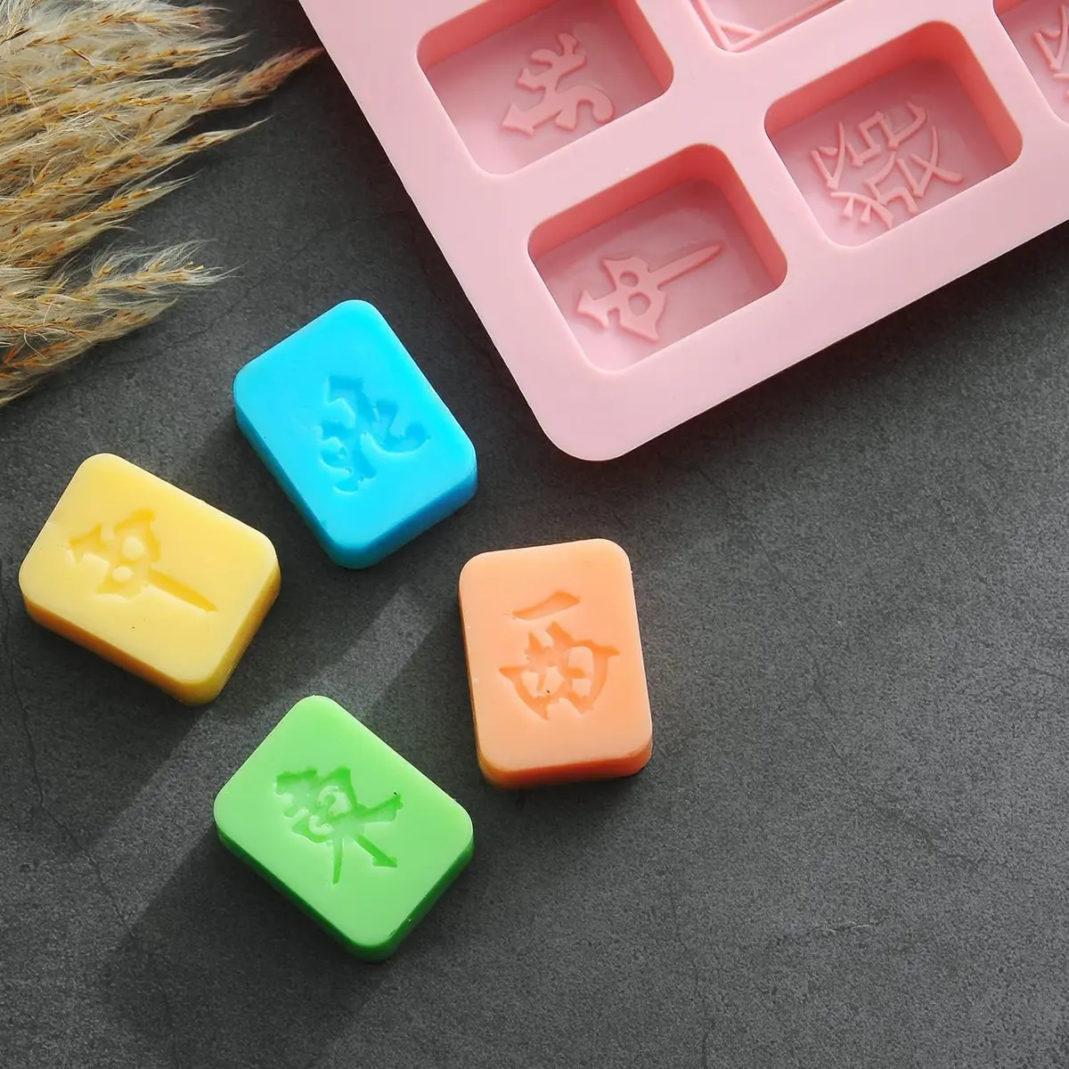 Verdental Mahjong Silicone Chocolate Mold Set of 2 | Food-Grade, Non-Stick, Easy Release Candy Molds - view 5