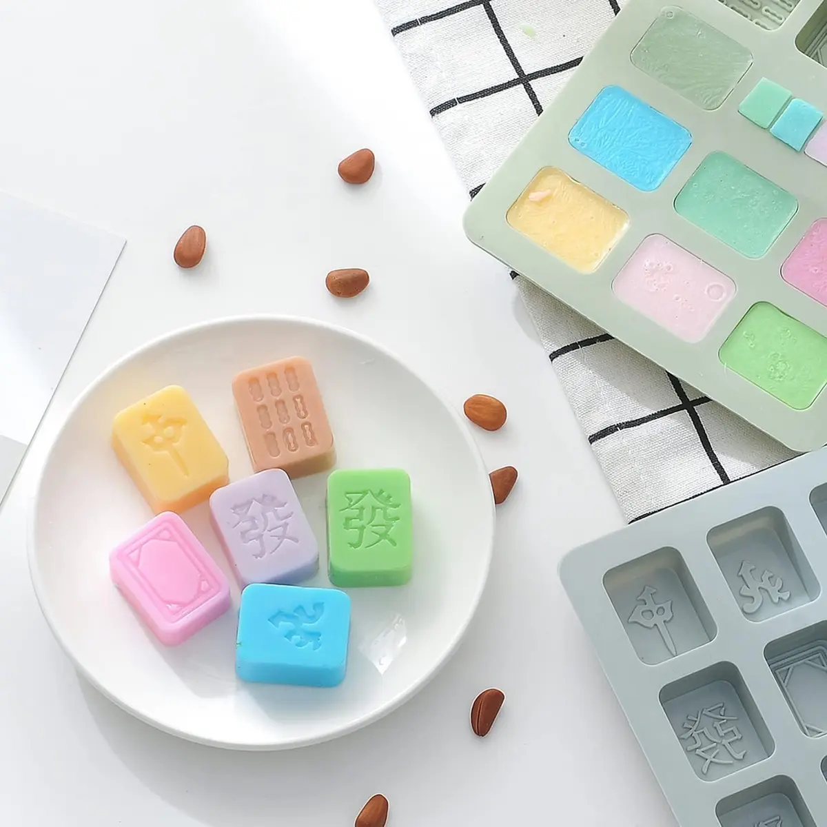 Verdental Mahjong Silicone Chocolate Mold Set of 2 | Food-Grade, Non-Stick, Easy Release Candy Molds - view 6
