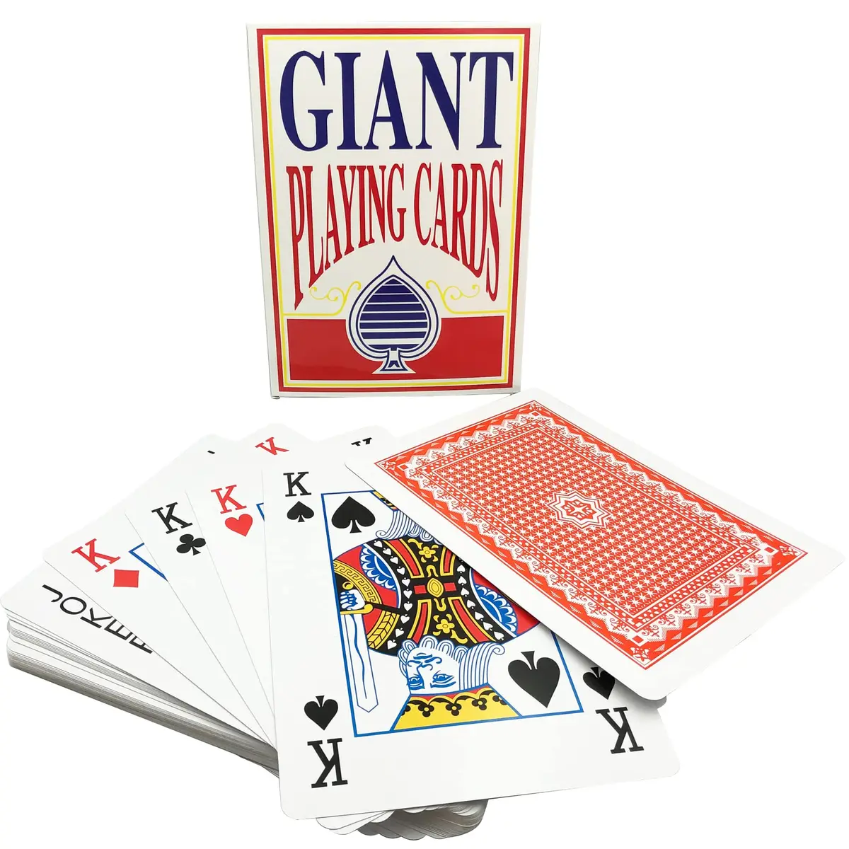Yuanhe Jumbo Giant Playing Card Deck - 8x11 Inch Oversized Cards for Kids & Adults - view 2