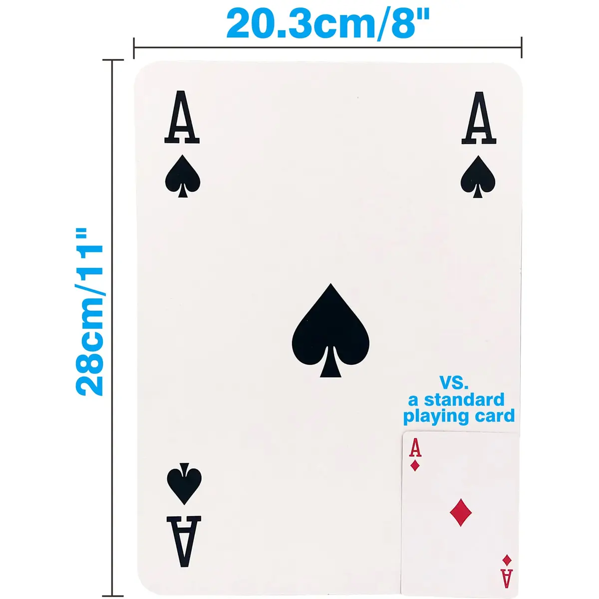 Yuanhe Jumbo Giant Playing Card Deck - 8x11 Inch Oversized Cards for Kids & Adults - view 4