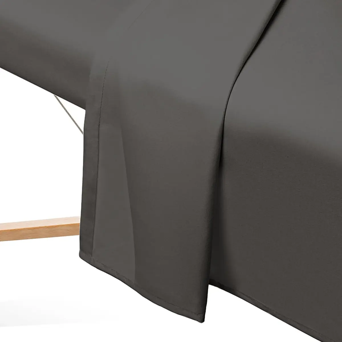 Saloniture Microfiber Massage Table Sheet Set 3-Piece Gray | Soft, Breathable, and Stain-Resistant for Professional Use - view 4