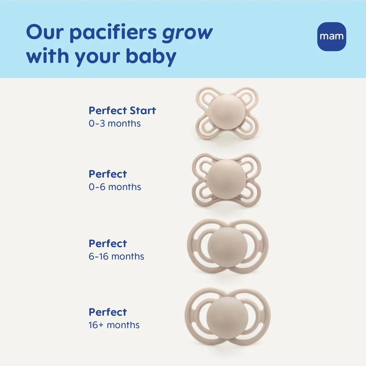 MAM Perfect Baby Premium Pacifier 16+ Months, Extra Thin Nipple, 2 Count | Developed with Orthodontists & Pediatric Dentists - view 7