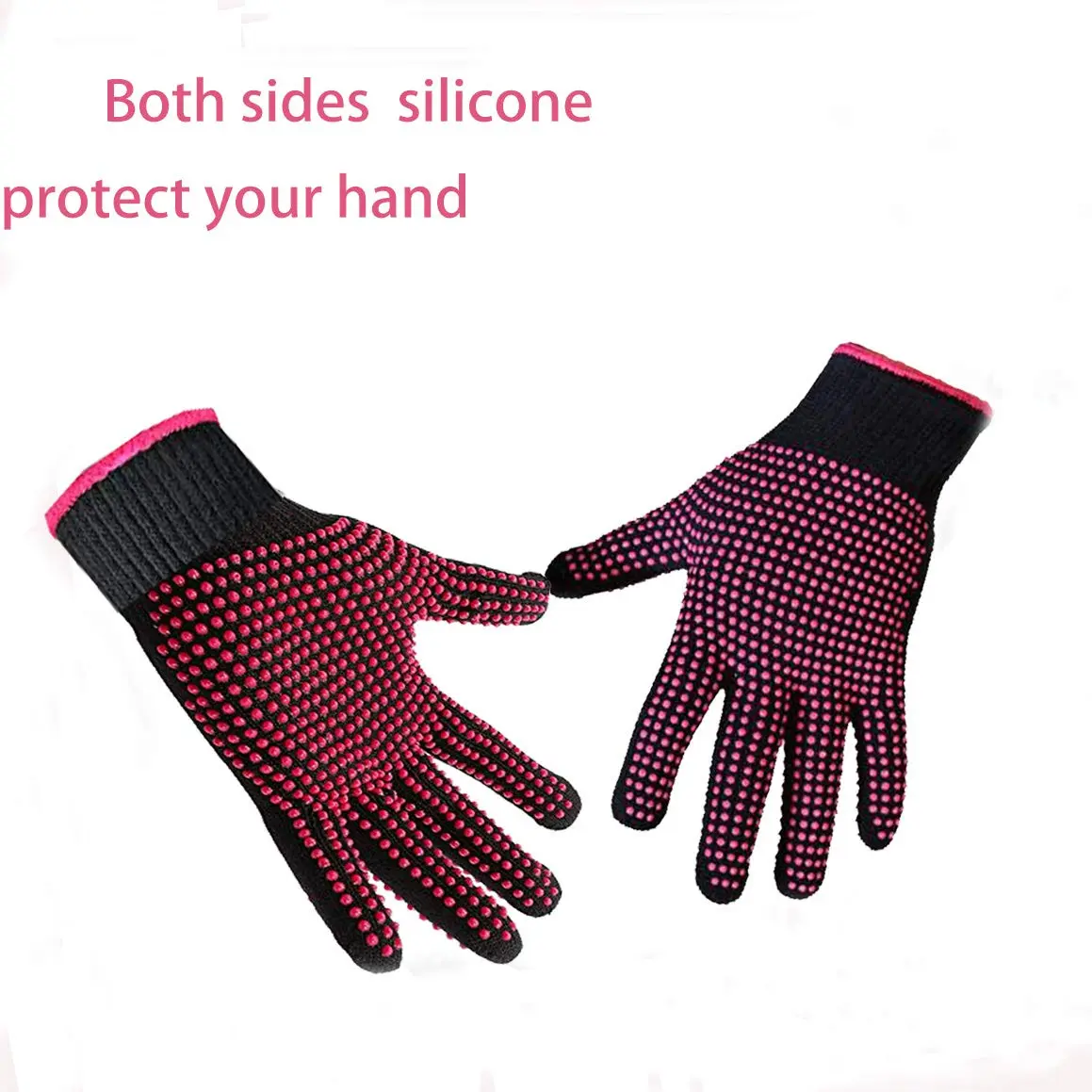 AFT90 Heat Resistant Styling Glove for Curling Iron & Flat Iron, Pink, 1 Piece | Protects Hands Up to 300°C - view 5