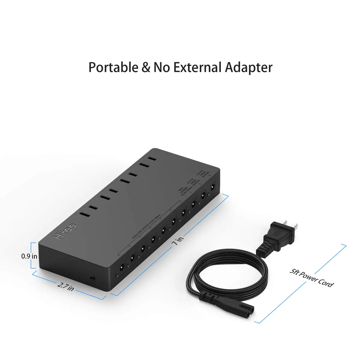 Hiree Guitar Pedal Power Supply 10 Isolated Outputs 600W | Powers Pedals & Devices - view 6