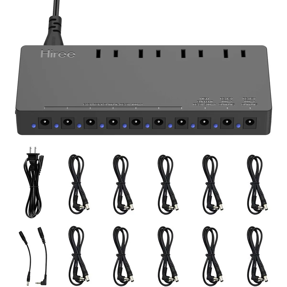 Hiree Guitar Pedal Power Supply 10 Isolated Outputs 600W | Powers Pedals & Devices - view 7