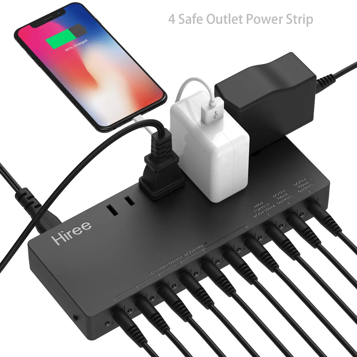 Hiree Guitar Pedal Power Supply 10 Isolated Outputs 600W | Powers Pedals & Devices - view 2