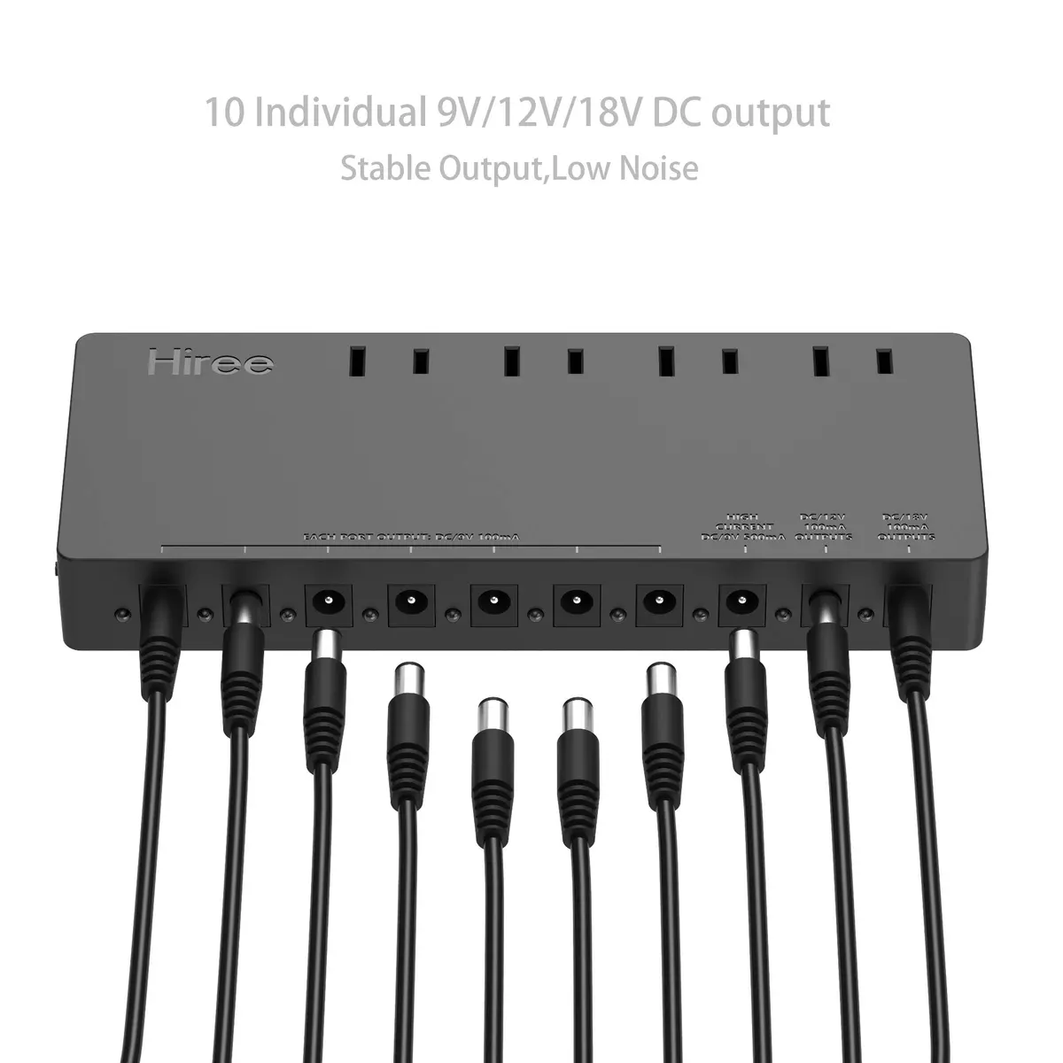 Hiree Guitar Pedal Power Supply 10 Isolated Outputs 600W | Powers Pedals & Devices - view 3