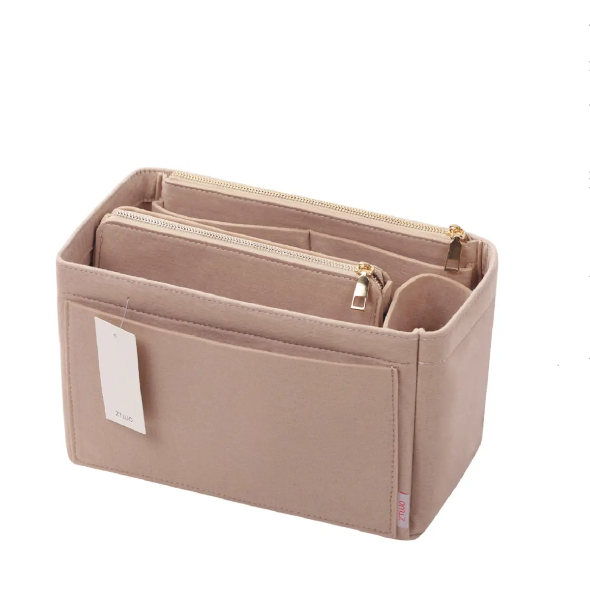 ZTUJO Slender Large Felt Purse Organizer Insert 3.35" (8.5 cm) | Keeps Handbags Shipshape - main product image