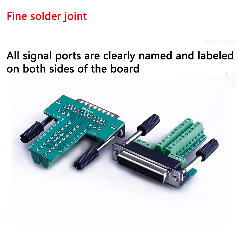 ANMBEST DB25 Solderless RS232 Serial to 25 Pin Terminal Female Adapter with Case and Hardware - view 2
