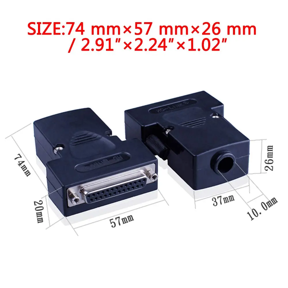 ANMBEST DB25 Solderless RS232 Serial to 25 Pin Terminal Female Adapter with Case and Hardware - view 4