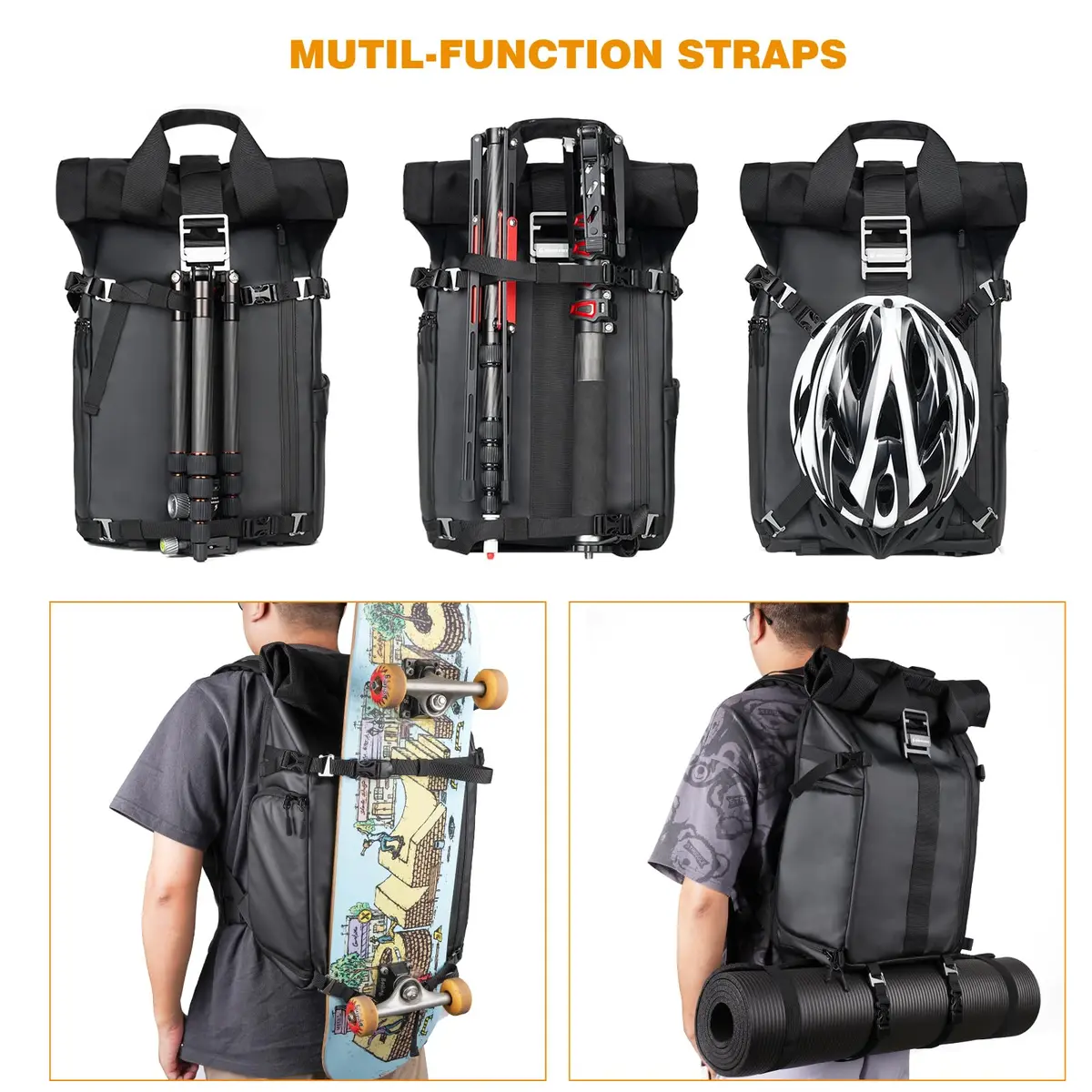 Besnfoto Waterproof Camera Backpack for Photographer | Laptop & Rain Cover Included - view 3