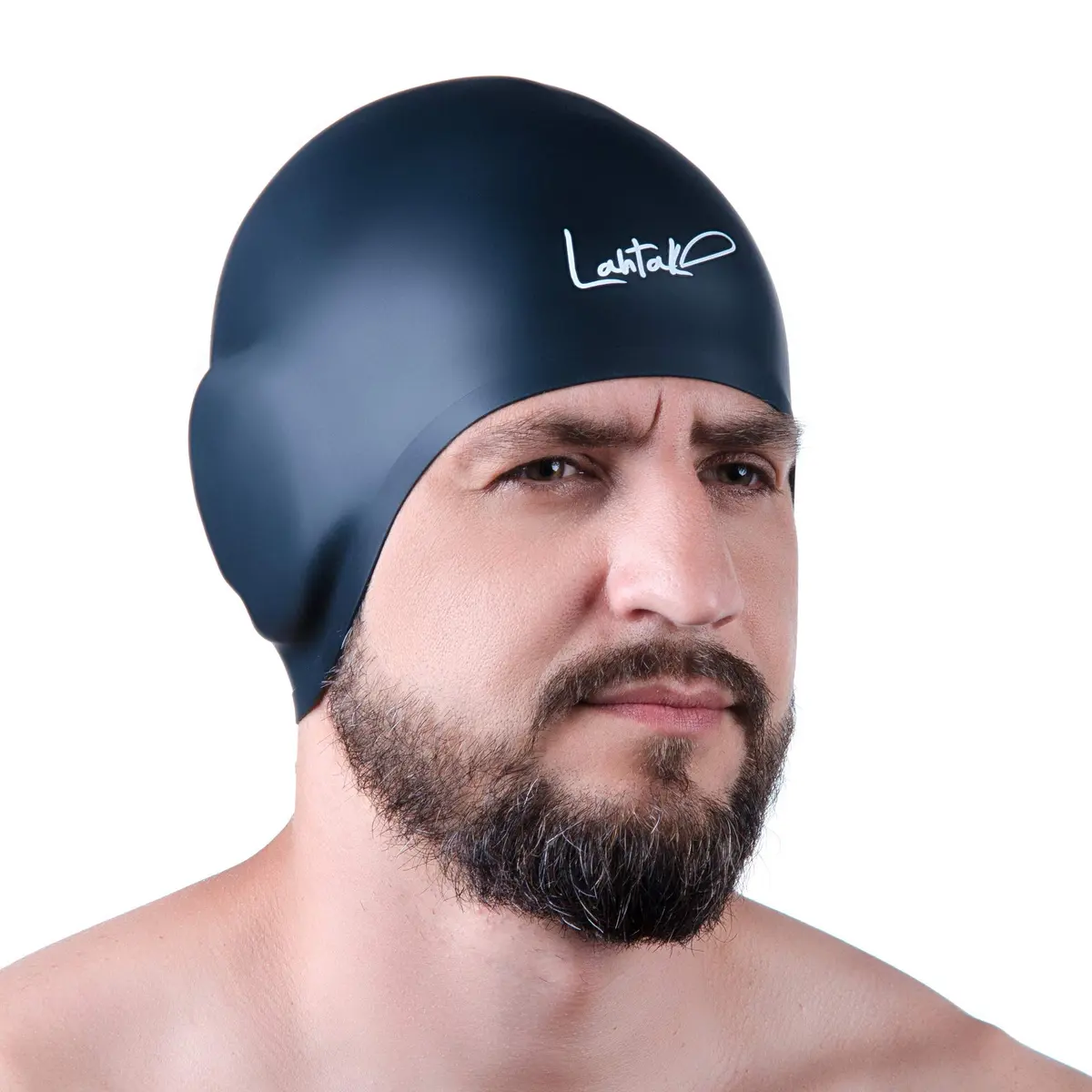 Lahtak 3D Swim Cap with Ear Protection | Silicone Swim Cap for Adults & Teens - view 6