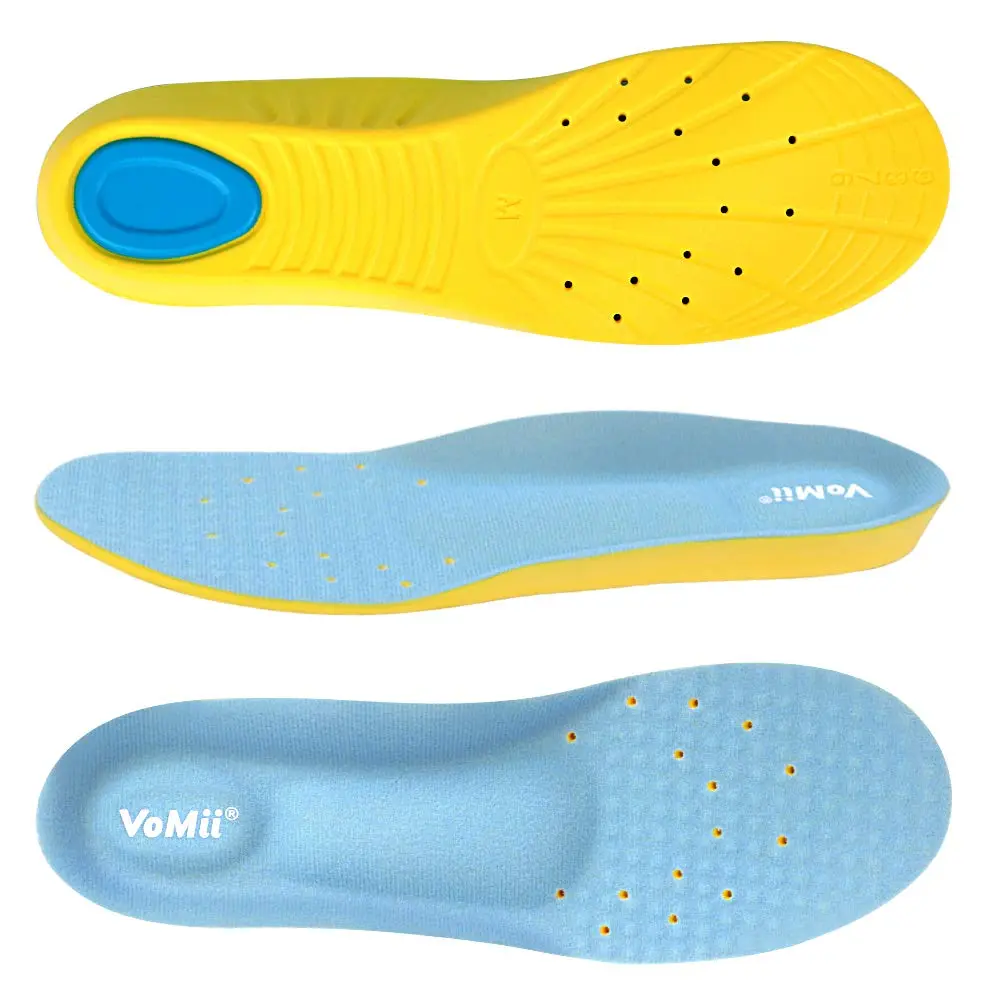 VoMii Unisex Shoe Insoles High Arch Support Foam | Plantar Fasciitis Relief, Shock Absorption, Breathable Comfort - main product image