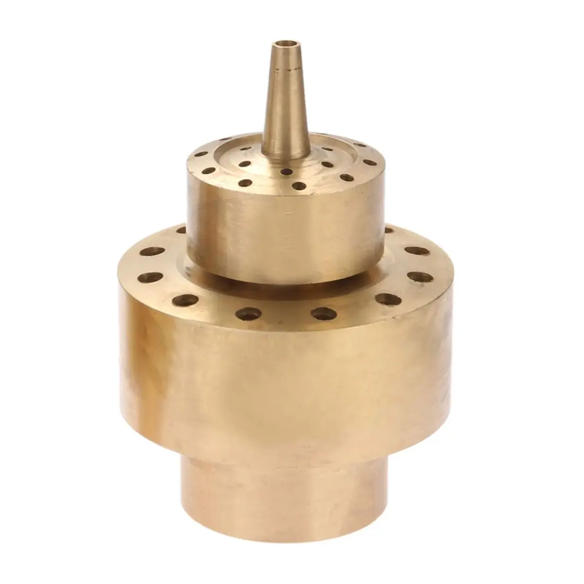 Hicello Brass Fountain Nozzle for Ponds & Water Gardens 1.5 Inch (38mm) Inlet | Creates Layered Flower Spray - main product image