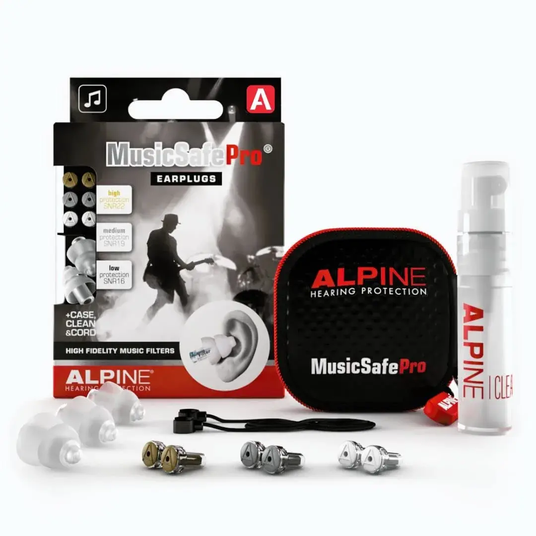 Alpine MusicSafe Pro High Fidelity Earplugs for Musicians 16/19/22 dB | Professional Hearing Protection - main product image