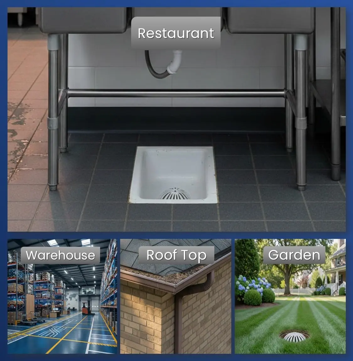 Leyso Heavy Duty Aluminum Dome Floor Drain Cover and Drain Strainer 5-1/4" | Durable Outdoor Drain Cover for Restaurant & Home - view 4