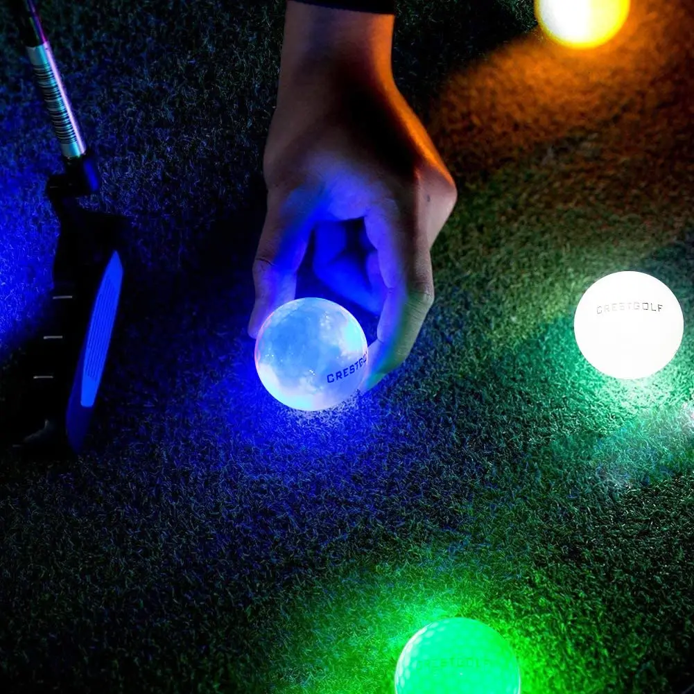 Crestgolf Glowing LED Golf Ball 6 Pack | Bright Night Glow for Golf Practice & Night Golf - view 6