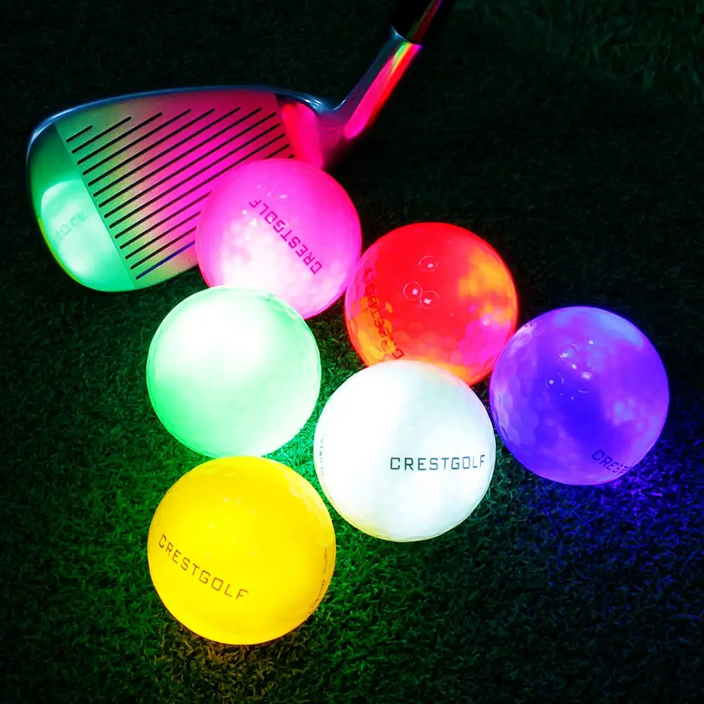 Crestgolf Glowing LED Golf Ball 6 Pack | Bright Night Glow for Golf Practice & Night Golf - view 7