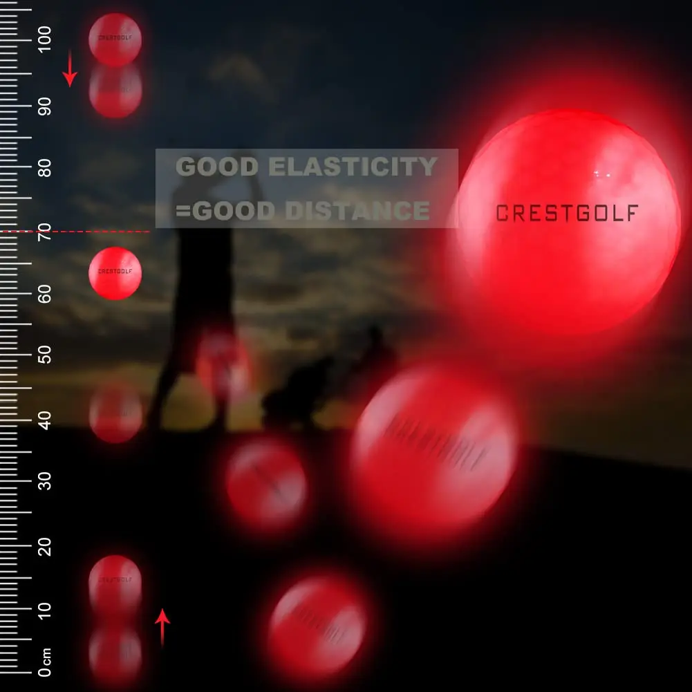 Crestgolf Glowing LED Golf Ball 6 Pack | Bright Night Glow for Golf Practice & Night Golf - view 4