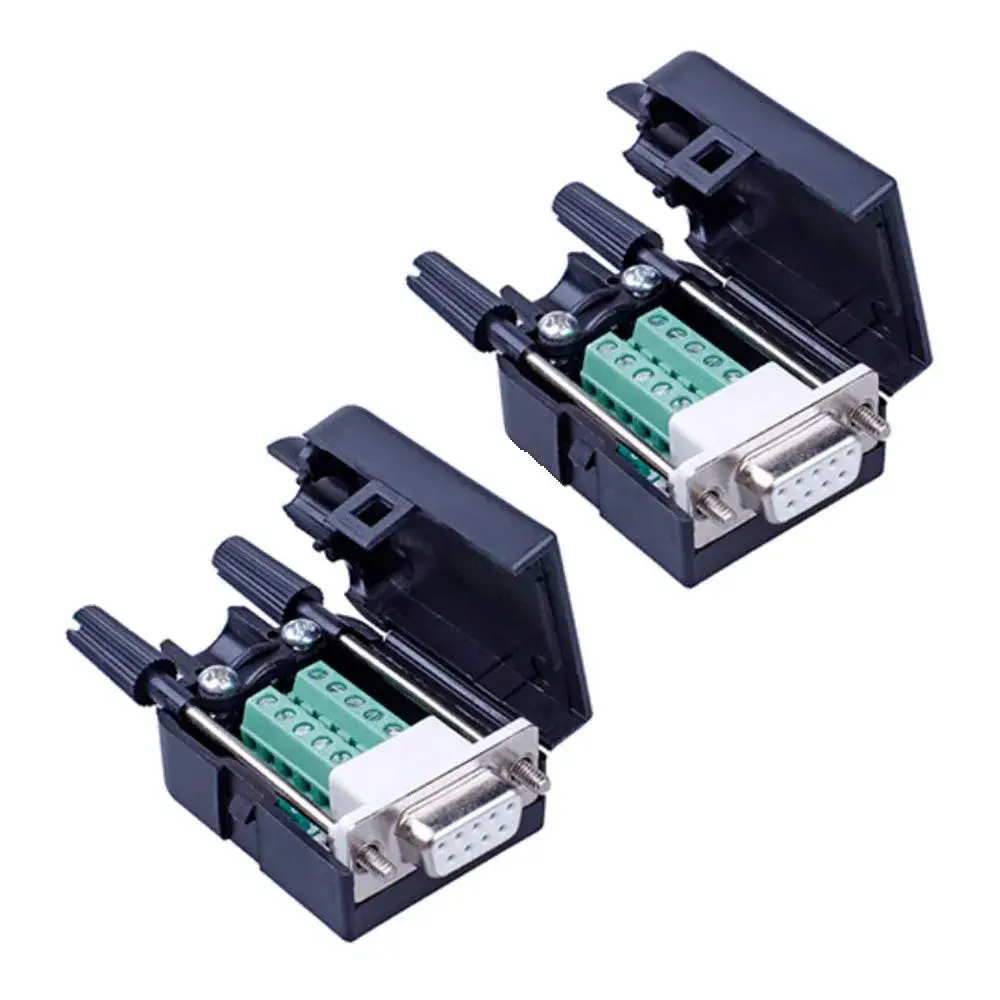 ANMBEST DB9 Solderless RS232 Serial to 9-Pin Female Terminal Adapter 2-Pack | Connect Legacy Devices in India - main product image