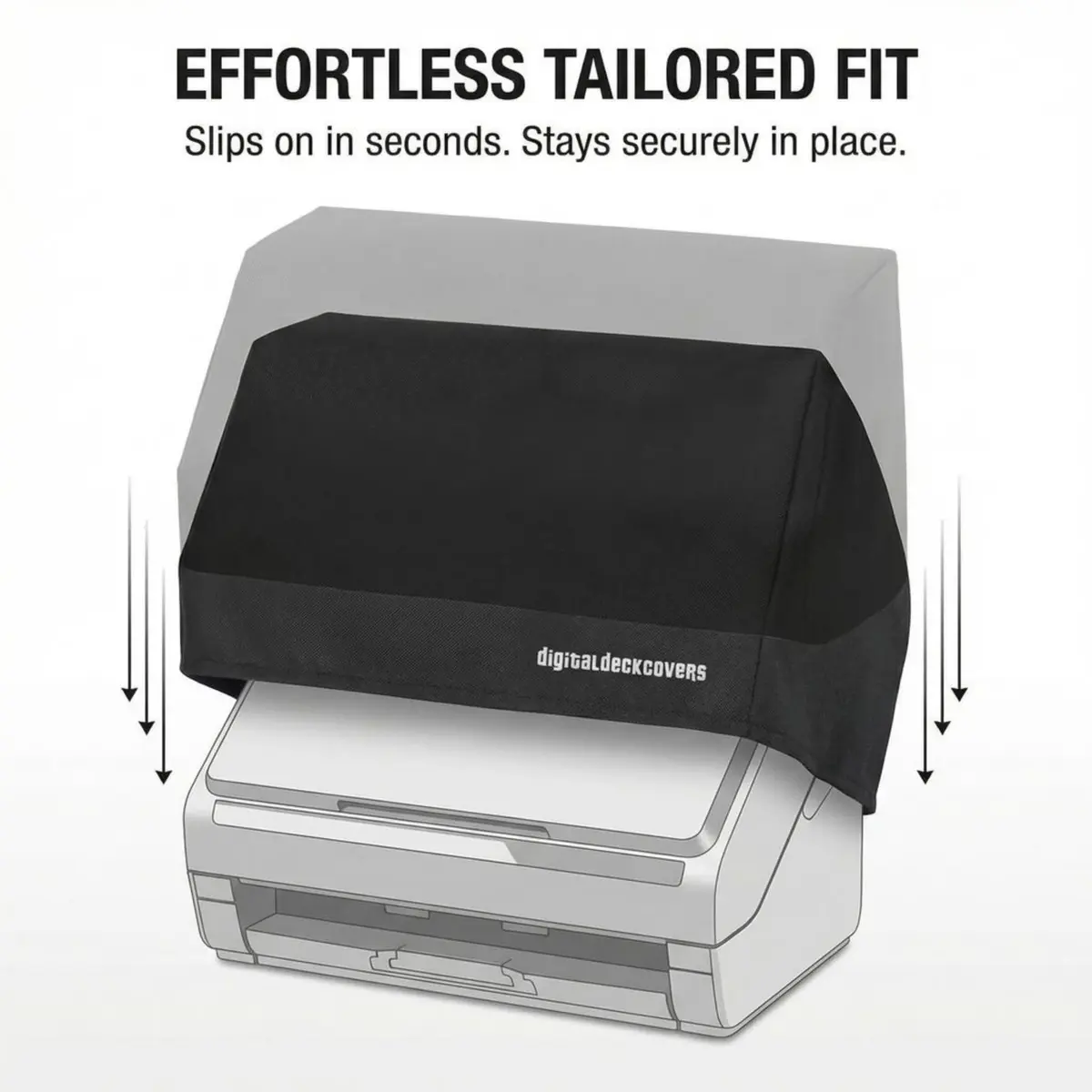 DigitalDeckCovers Dust Cover for Epson FastFoto FF-680W & Others | Anti-Static, Water-Resistant, Custom Fit - view 5
