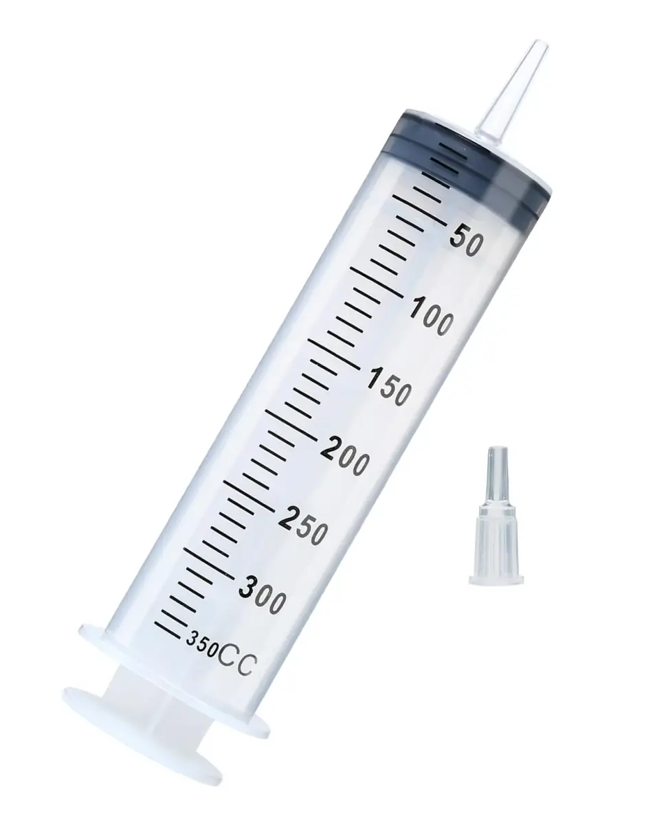 A AKRAF 300ml Large Plastic Syringe with Tip Adapter | Sterile, Individually Sealed for Precise Dispensing - main product image
