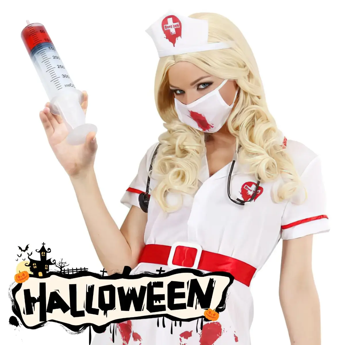 A AKRAF 300ml Large Plastic Syringe with Tip Adapter | Sterile, Individually Sealed for Precise Dispensing - view 7