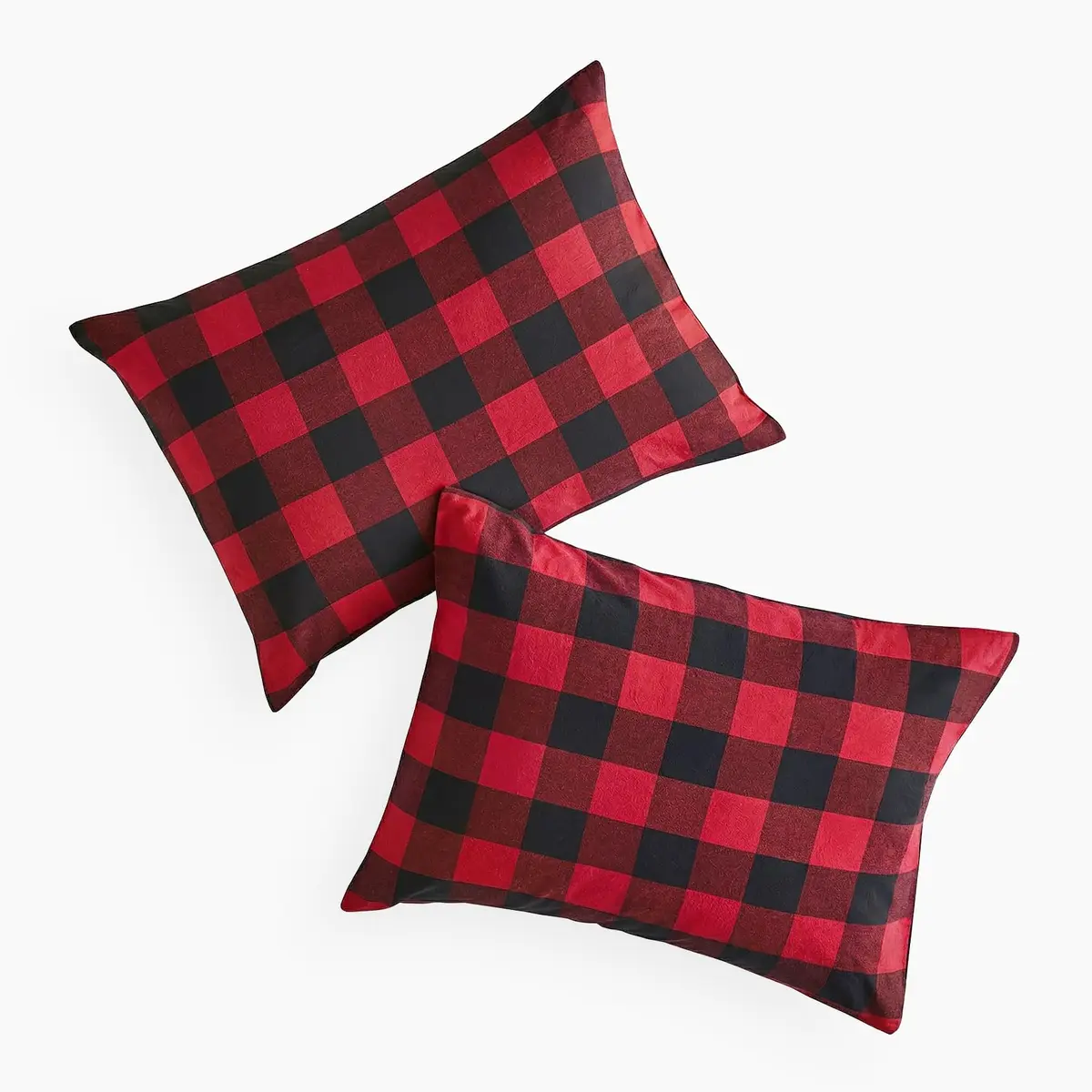 Wake In Cloud Plaid Pillow Cases King Size 20x36 Inches | Buffalo Check Gingham Farmhouse Style - view 2
