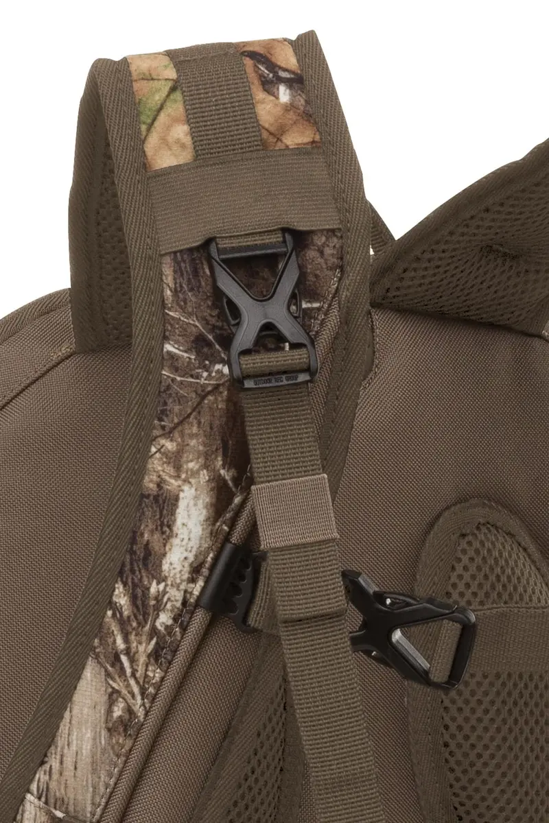 Timber Hawk Big Basin Camouflage Hunting Day Pack Backpack with Quiet Cloth Technology (Realtree Edge Camo) | Large Capacity Hunting Pack - view 2