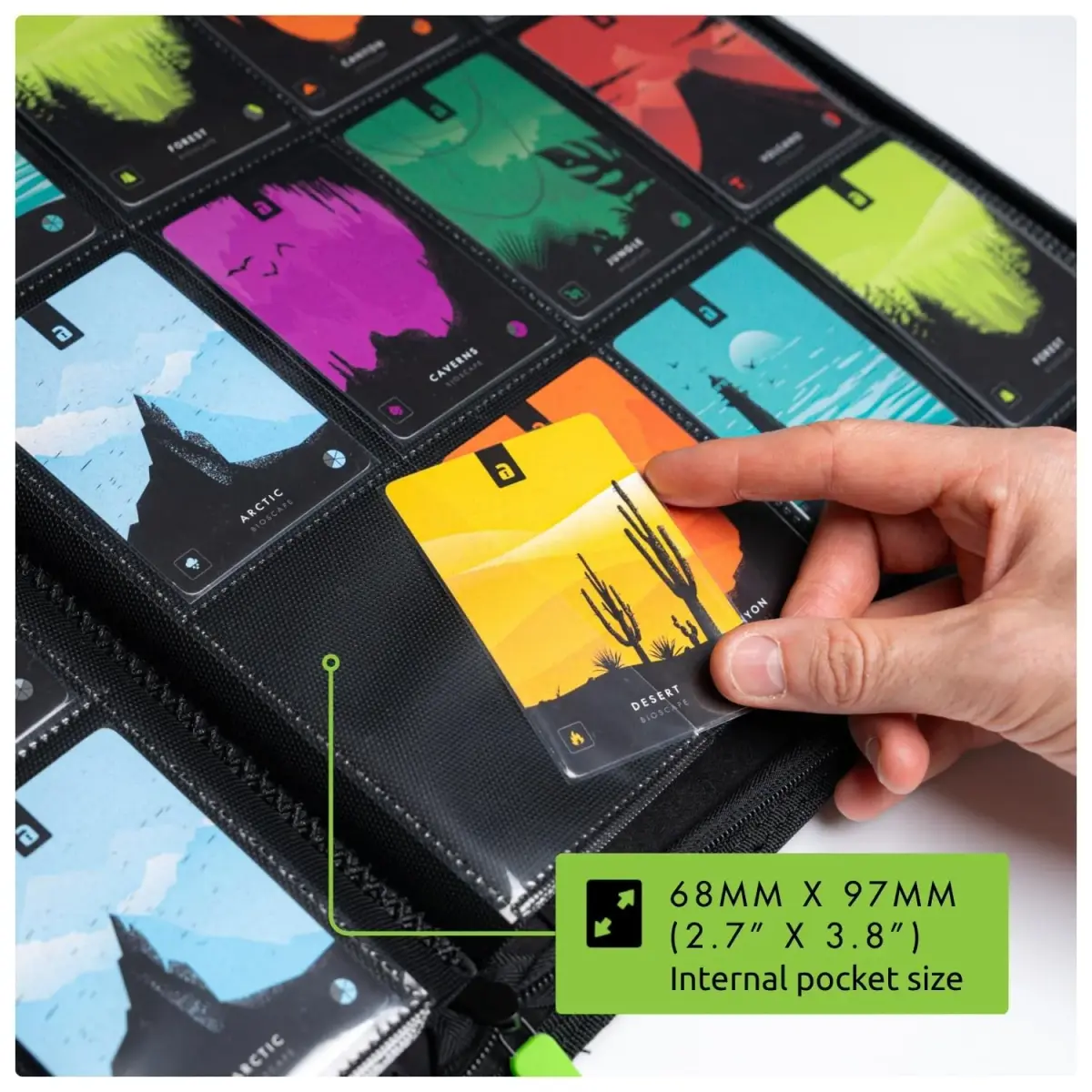 Vault X 12 Pocket Zip Trading Card Binder 480 Cards Exo-Tec Black | Holds 480 Cards - view 4