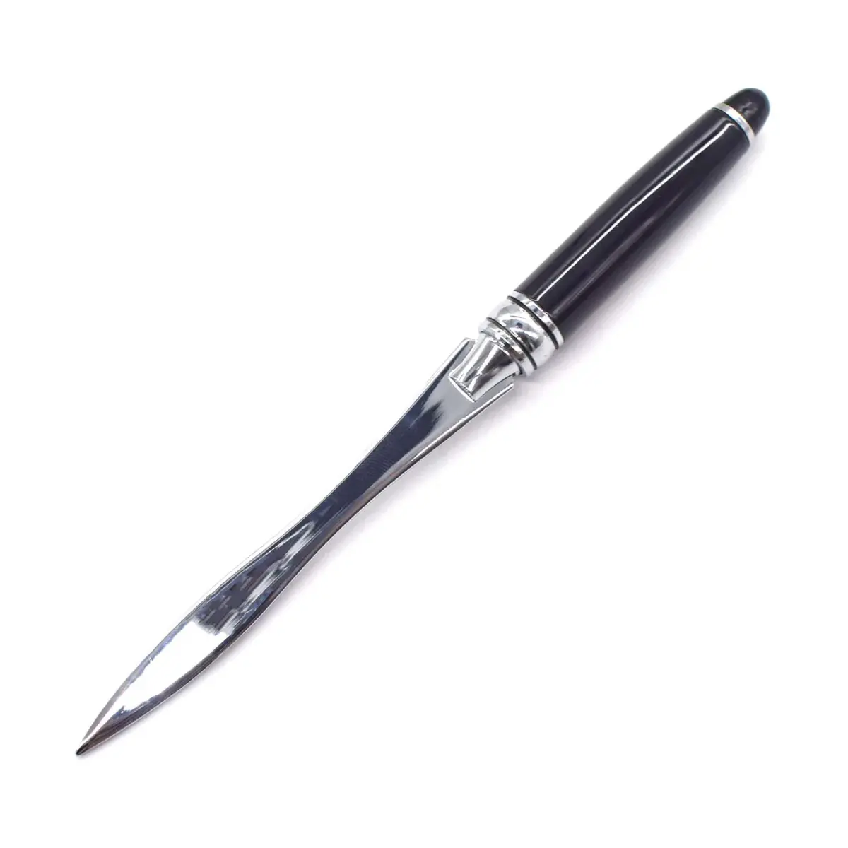 AUEAR Black Metal Letter Opener | 16 cm (6.3 inch) Envelope Slitter - main product image