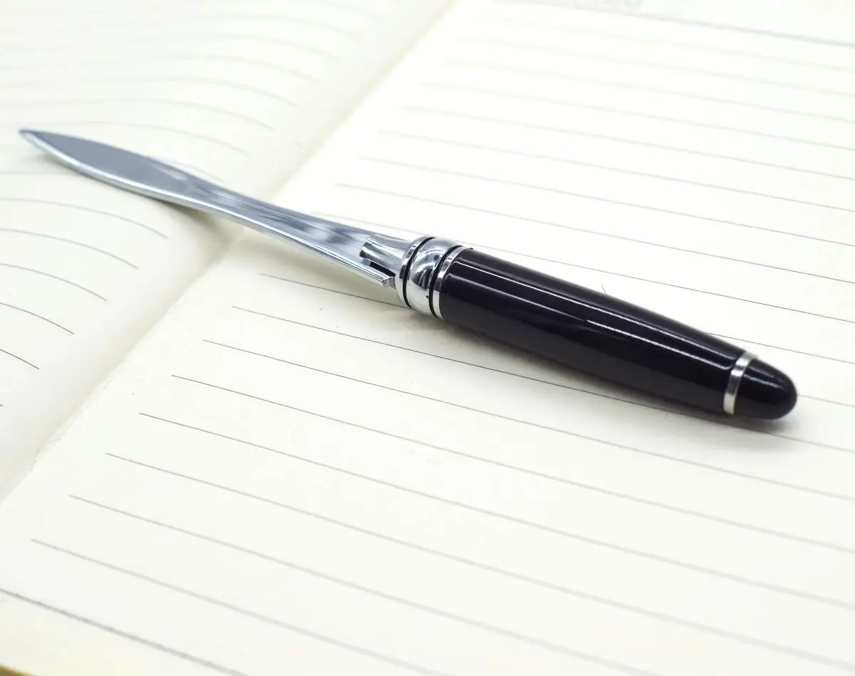 AUEAR Black Metal Letter Opener | 16 cm (6.3 inch) Envelope Slitter - view 8