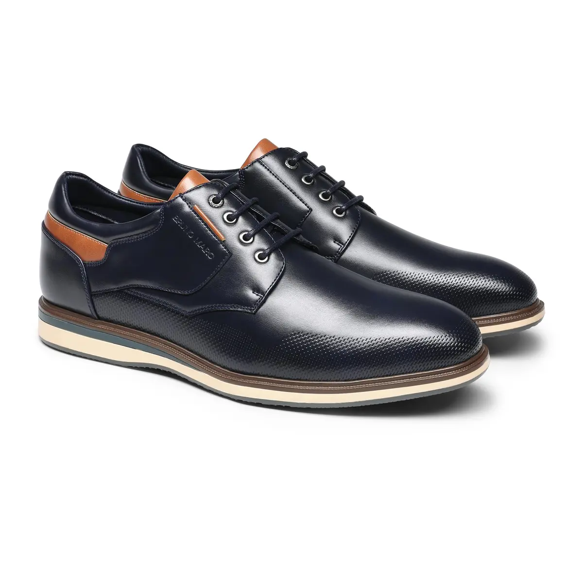 Bruno Marc Men's Casual Dress Business Formal Oxfords,8/Navy,12 | Classic Comfort & Style - view 6